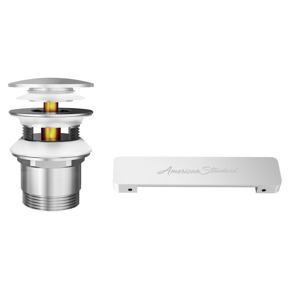 American Standard Brushed Nickel Metal Toe-Tap Drain 