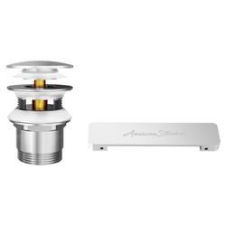 Metal Toe-Tap Drain in Brushed Nickel