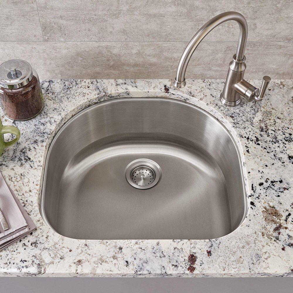 American Standard Stainless Steel 23-3/16 x 20-15/16 in. No Hole Single Bowl Undermount Kitchen Sink 