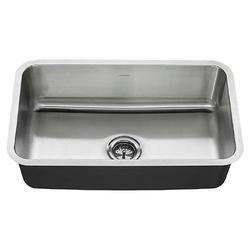 30 in. Undermount Stainless Steel Single Bowl Kitchen Sink