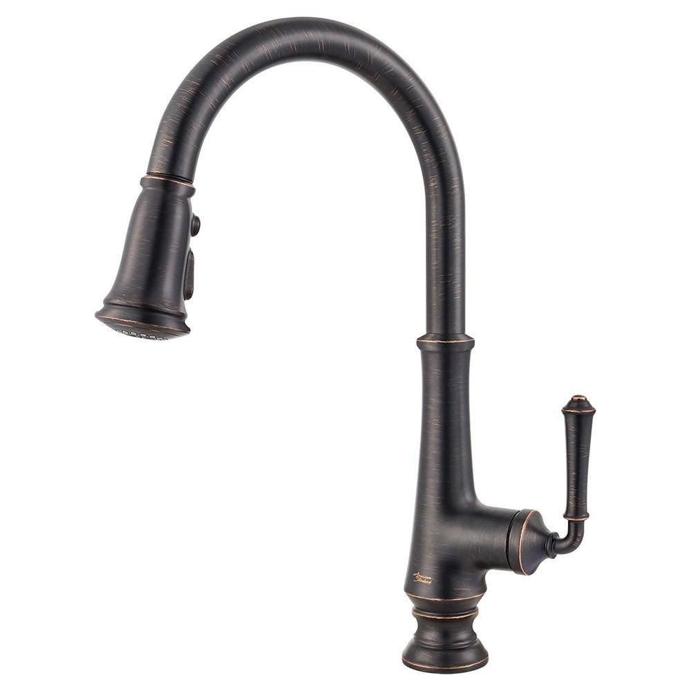 American Standard Legacy Bronze Single Handle Pull Down Kitchen Faucet 