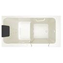 American Standard Linen 59-3/4 x 32 in. Whirlpool Walk-in Bathtub with Right Drain 