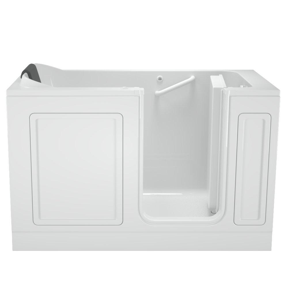 American Standard Linen 59-3/4 x 32 in. Whirlpool Walk-in Bathtub with Right Drain 