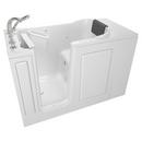 48 x 28-1/2 in. 39-Jet Acrylic, Fiberglass and Gelcoat Rectangle Built-In 3-Wall Alcove Bathtub with Left Drain in White