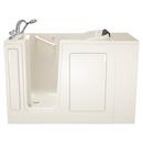 American Standard White 48 x 28-1/2 in. 39-Jet Acrylic, Fiberglass and Gelcoat Rectangle Built-In 3-Wall Alcove Bathtub with Left Drain 