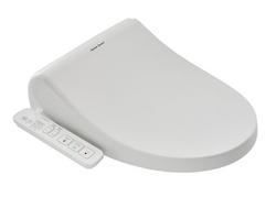 Elongated Closed Front Bidet Seat with Cover in White