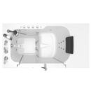American Standard White 52 x 32 in. 38-Jet Gelcoat Rectangle Built-In Bathtub with Left Drain 