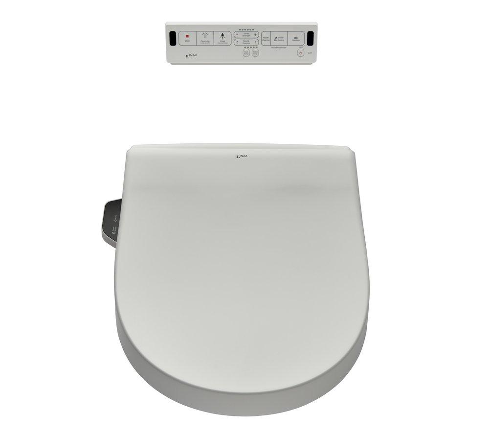 American Standard Canvas White Elongated Closed Front with Cover Bidet Seat 
