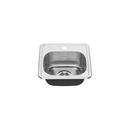 American Standard Stainless Steel 15 x 15 in. 1 Hole Drop-in Stainless Steel Bar Sink 