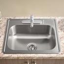 American Standard Stainless Steel 15 x 15 in. 1 Hole Drop-in Stainless Steel Bar Sink 