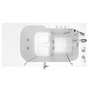 American Standard White 52 x 32 in. 27-Jet Gelcoat Rectangle Built-In Bathtub with Right Drain 