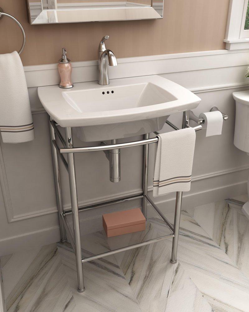 American Standard White Pedestal Vessel 