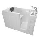 50-1/2 x 30 in. 39-Jet Acrylic Rectangle Built-In and 3-Wall Alcove Bathtub with Right Drain in White