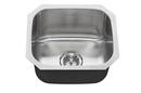 17-13/16 x 15-15/16 in. No Hole Stainless Steel Single Bowl Undermount Kitchen Sink