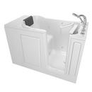 48 x 28-1/2 in. 13-Jet Acrylic, Fiberglass and Gelcoat Rectangle Built-In 3-Wall Alcove Bathtub with Right Drain in White