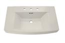 30 x 19-1/2 in. Rectangular Pedestal Bathroom Sink in Linen
