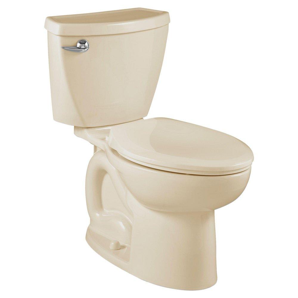 American Standard Bone 1.28 gpf Round Floor Mount Two Piece Toilet 