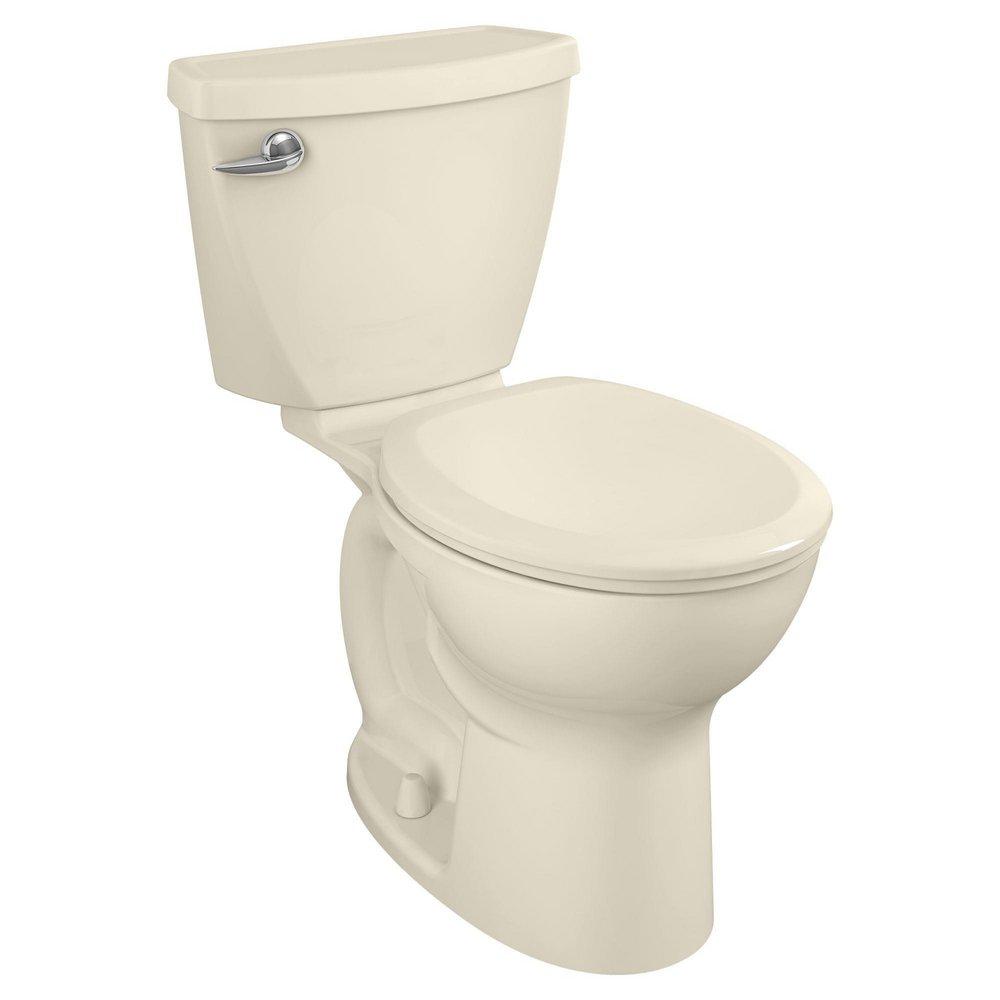 American Standard Bone 1.28 gpf Round Floor Mount Two Piece Toilet 