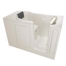 48 x 28-1/2 in. 39-Jet Acrylic, Fiberglass and Gelcoat Rectangle Built-In 3-Wall Alcove Bathtub with Right Drain in Linen