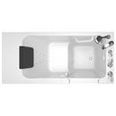 American Standard White 48 x 28 in. 13-Jet Acrylic, Fiberglass and Gelcoat Rectangle Built-In 3-Wall Alcove Bathtub with Right Drain 