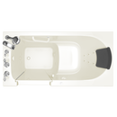 American Standard White 59-1/2 x 29-3/4 in. 13-Jet Gelcoat and Fiberglass Rectangle Built-In 3-Wall Alcove Bathtub with Left Drain 