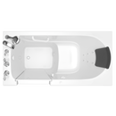 American Standard White 59-1/2 x 29-3/4 in. 13-Jet Gelcoat and Fiberglass Rectangle Built-In 3-Wall Alcove Bathtub with Left Drain 