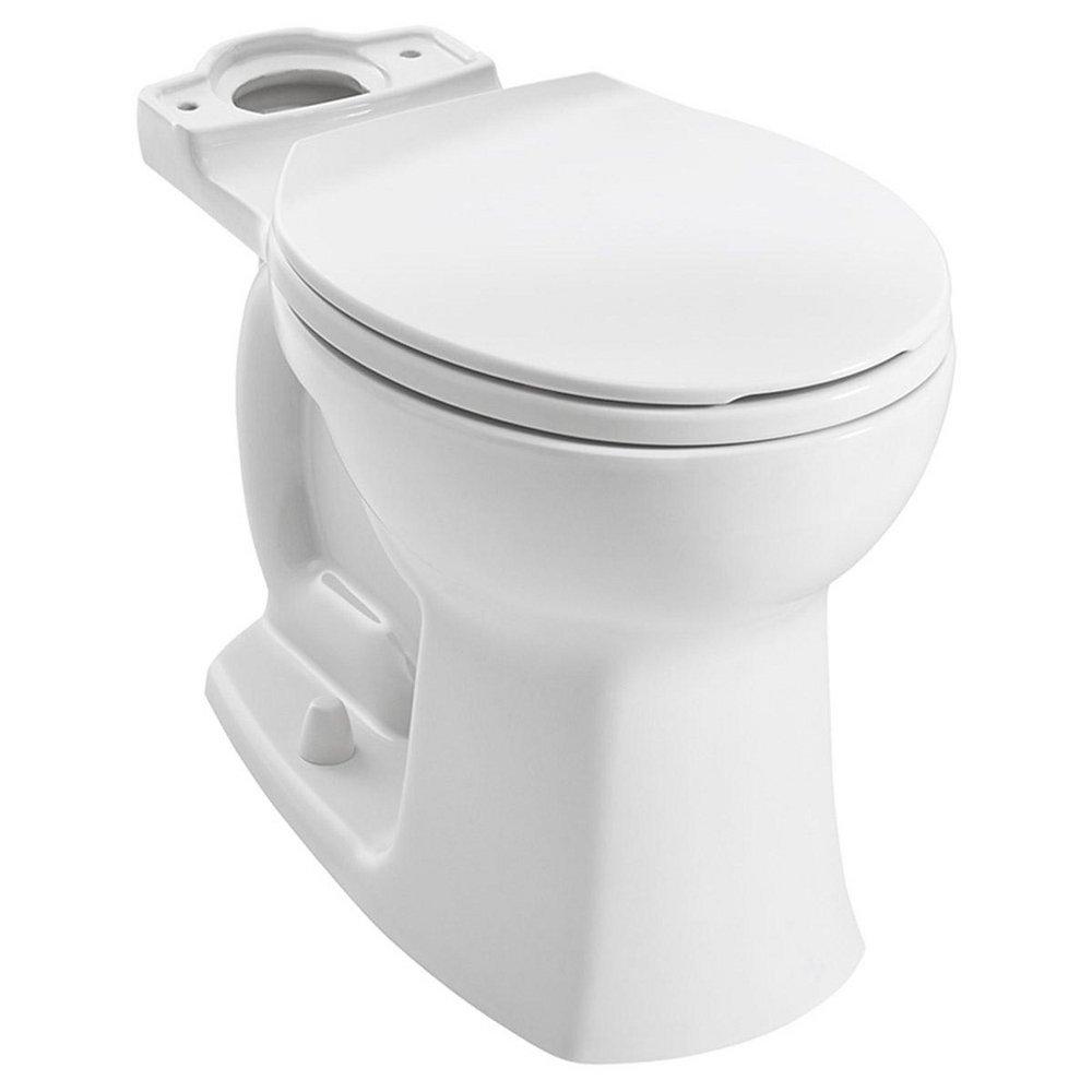 American Standard White 1.28 gpf Round Floor Mount Toilet Bowl 
