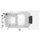 American Standard White 52 x 32 in. 12-Jet Gelcoat Rectangle Built-In Bathtub with Left Drain 