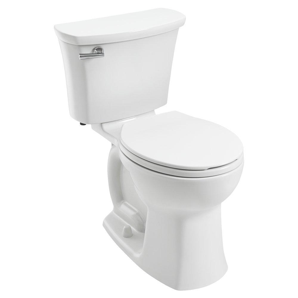 American Standard White 1.28 gpf Round Toilet 