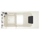 American Standard White 48 x 28 in. 13-Jet Acrylic, Fiberglass and Gelcoat Rectangle Built-In 3-Wall Alcove Bathtub with Left Drain 