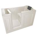 American Standard Linen 59-3/4 x 32 in. 39-Jet Acrylic Rectangle Built-In and 3-Wall Alcove Bathtub with Left Drain 