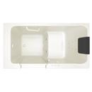 American Standard Linen 59-3/4 x 32 in. 39-Jet Acrylic Rectangle Built-In and 3-Wall Alcove Bathtub with Left Drain 