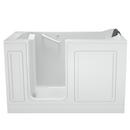 American Standard Linen 59-3/4 x 32 in. 39-Jet Acrylic Rectangle Built-In and 3-Wall Alcove Bathtub with Left Drain 