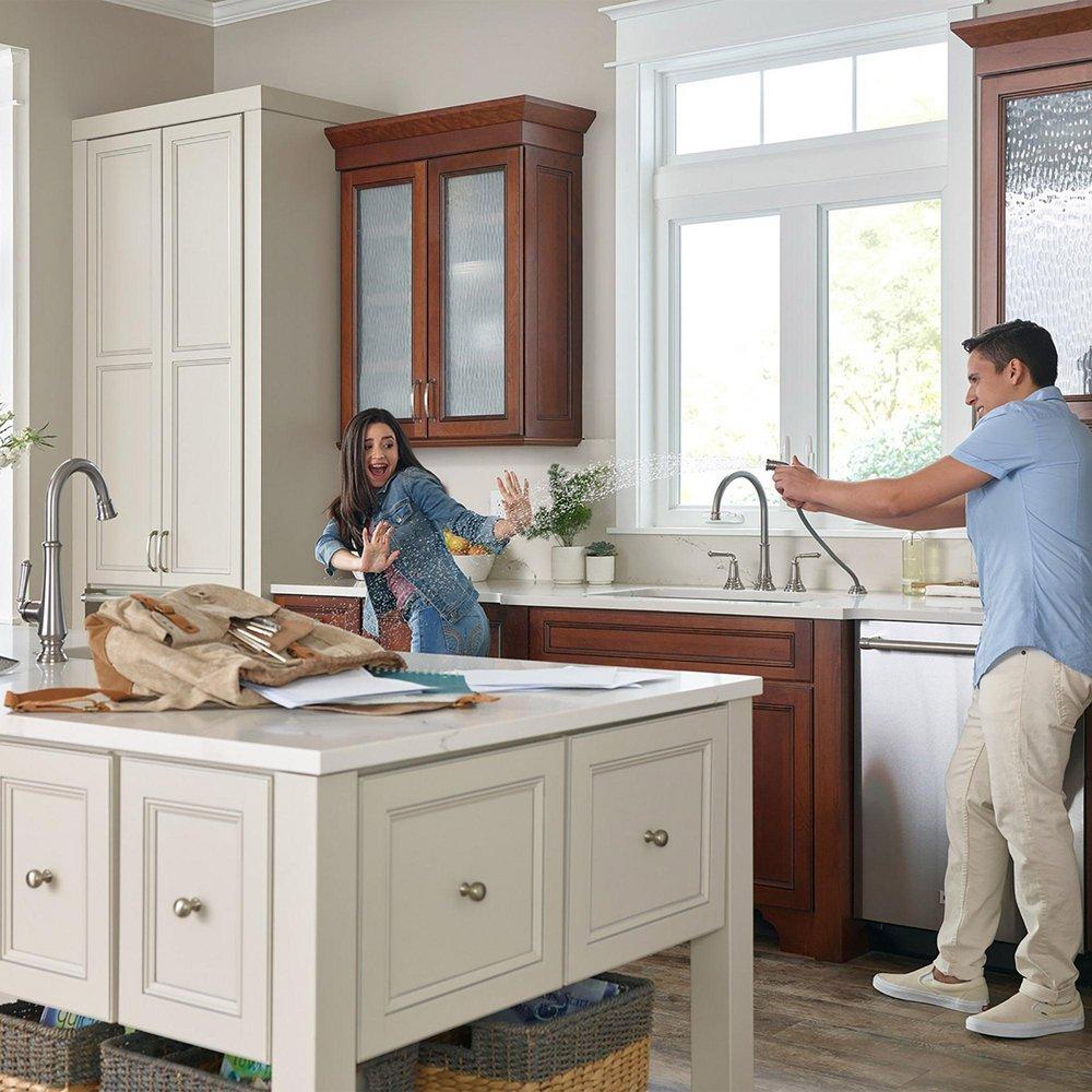 American Standard Stainless Steel - PVD Two Handle Kitchen Faucet 