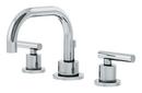 1.5 gpm 3 Hole Deck Mount Widespread Institutional Sink Faucet with Double Lever Handle in Polished Chrome
