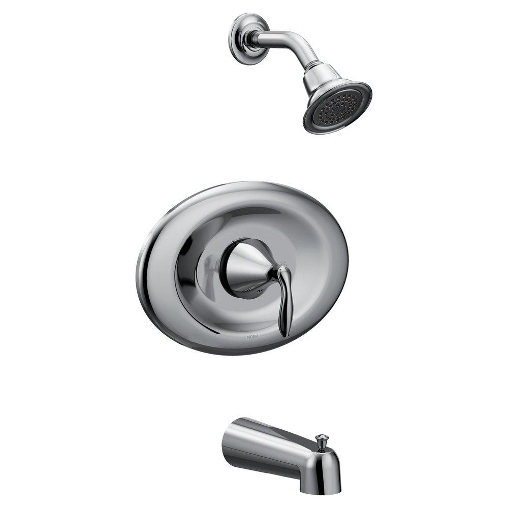 Moen Chrome Single Handle Single Function Bathtub & Shower Faucet (Trim Only) 