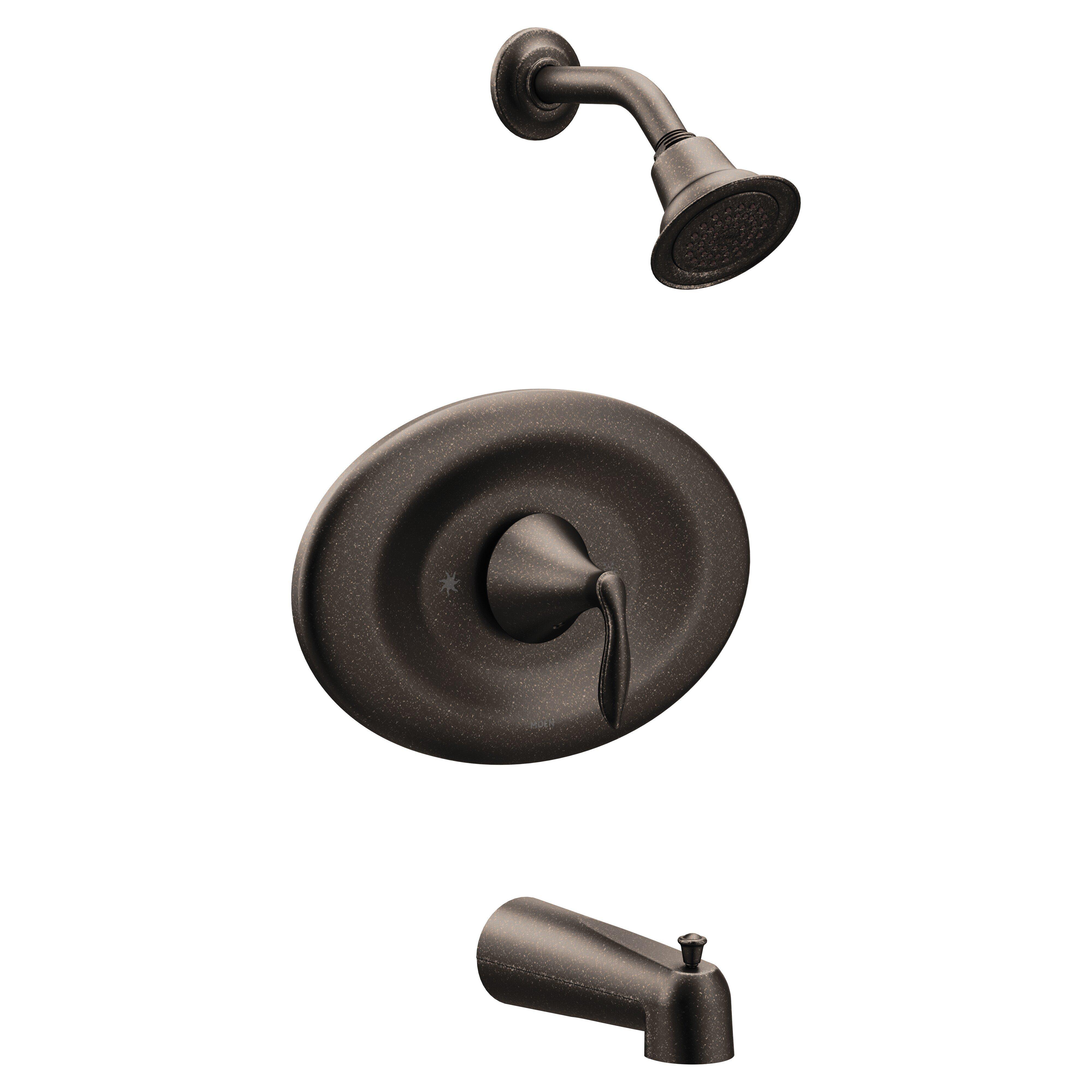 Moen Oil Rubbed Bronze Single Handle Single Function Bathtub & Shower Faucet (Trim Only) 