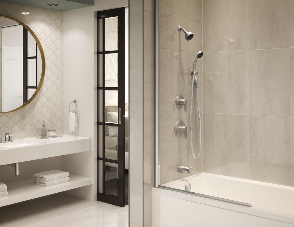 Symmons Industries Polished Chrome Two Handle Single Function Shower System (Trim Only) 