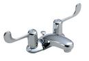 Symmons Industries Polished Chrome 0.5 gpm 2 Hole Deck Mount Institutional Sink Faucet with Double Wristblade Handle 