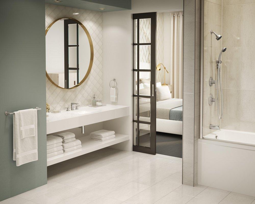 Symmons Industries Satin Nickel 18 in. Towel Bar 