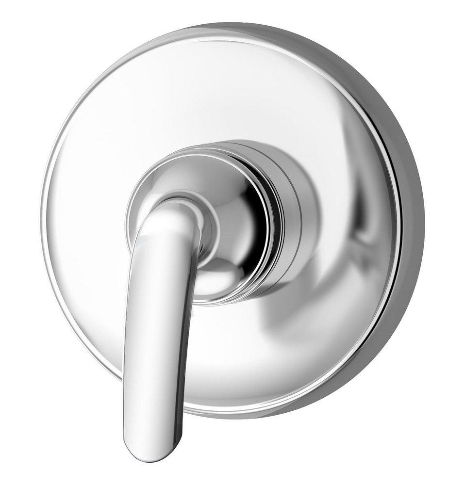 Symmons Industries Chrome Wall Mount Dual Outlet Diverter Trim with Single Lever Handle 