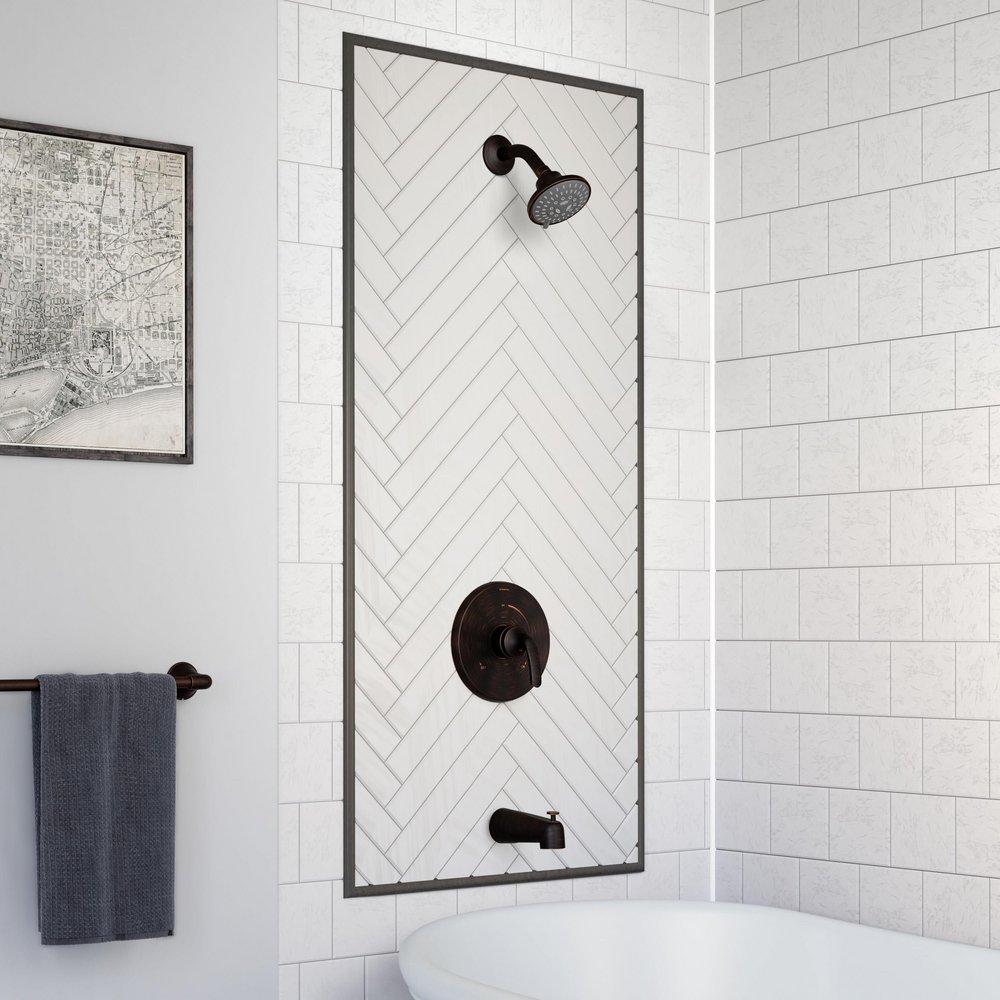 Symmons Industries Polished Chrome Single Handle Multi Shower Faucet Trim Only 