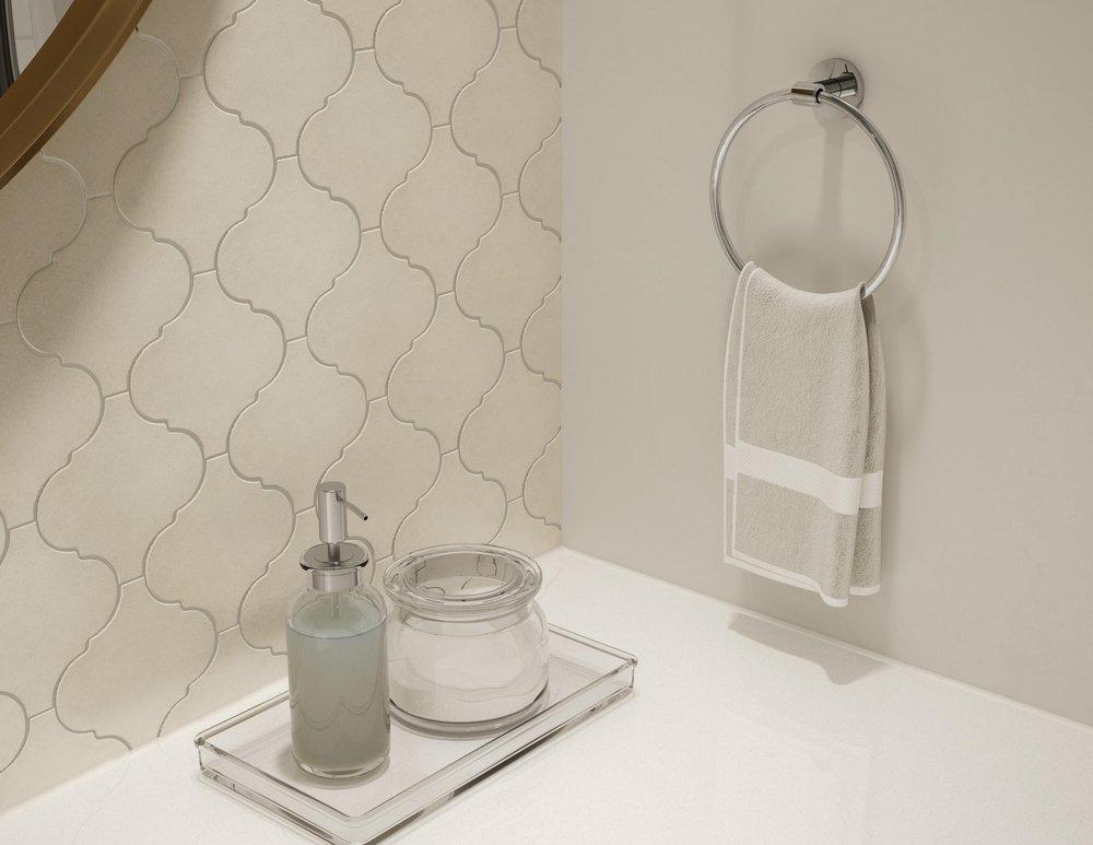 Symmons Industries Polished Chrome Round Closed Towel Ring 