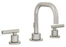 Symmons Industries Satin Nickel 1.5 gpm 3 Hole Deck Mount Widespread Bathroom Sink Faucet with Double Lever Handle