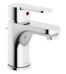 Single Handle Monoblock Bathroom Sink Faucet in Polished Chrome