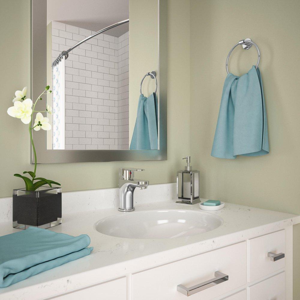 Symmons Industries Polished Chrome 1.5 gpm 1 Hole Deck Mount Institutional Sink Faucet with Single Lever Handle 