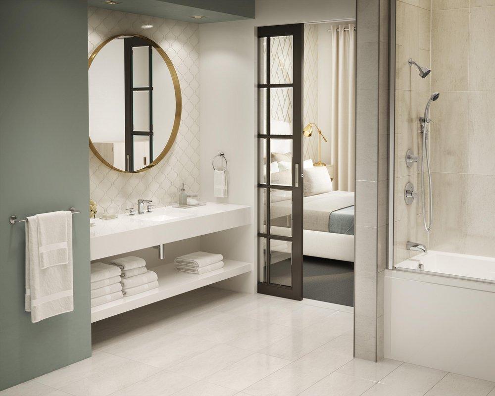 Symmons Industries Polished Chrome 24 in. Towel Bar 