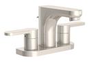 1.5 gpm 2 Hole Deck Mount Institutional Sink Faucet with Double Lever Handle in Satin Nickel