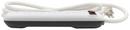 PRIME&reg; Matte White 14/3 ga 6-Outlet Surge Protector 