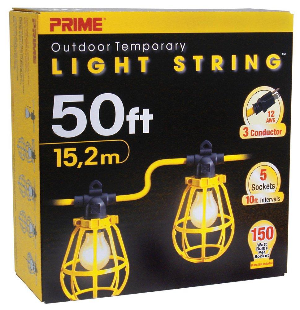 PRIME&reg; Yellow Plastic Incandescent Work Light 